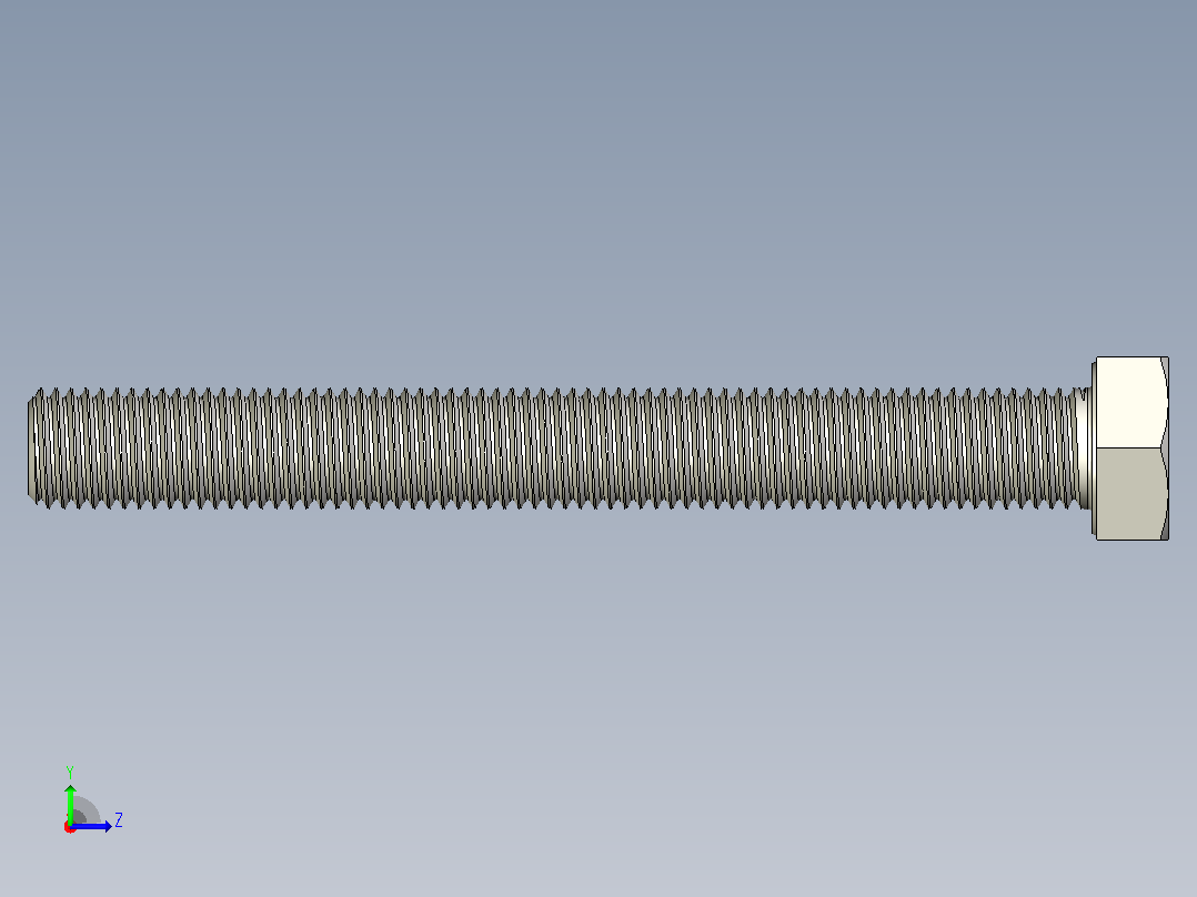 DIN_EN_ISO_4017_M16x140.ipt六角螺栓左视图