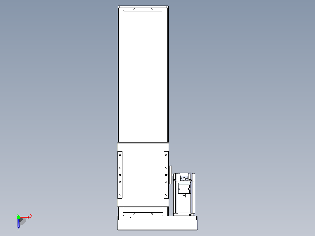 滚珠丝杠直线轴带导轨全封闭TPA-HCR-140D-2010C-L350-MR-C-P40-N3俯视图