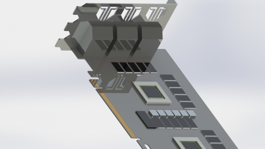 SabreImortalX3极端空气冷却器版三个GTX980gpu的单个pcb缩略图