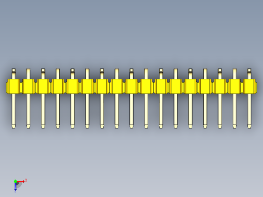 DS1022彩色排针 黄色 17P 100密尔 SMT 类型 R1 版本1.0.zip.zip俯视缩略图