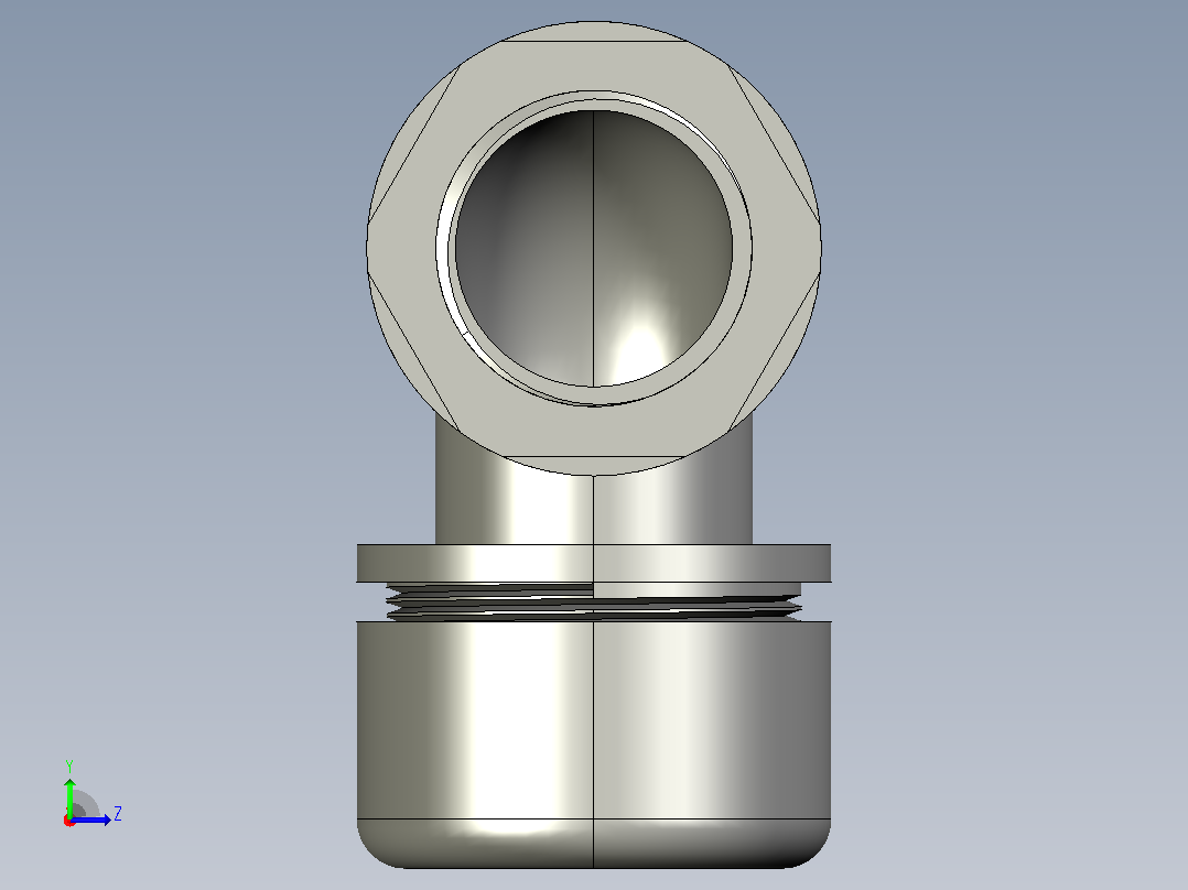 波纹管接头ZIG24-F34.5-M32左视图