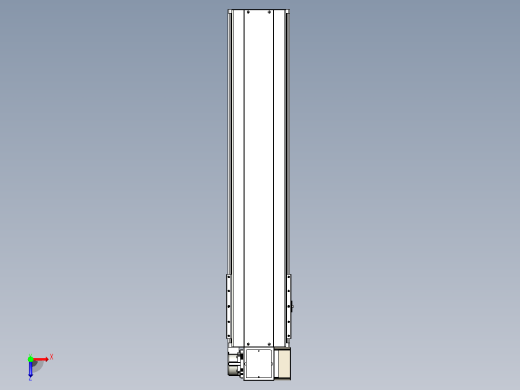 皮带直线轴半封闭可选导轨TPA-HNB-220D-176-L800-RP-Y-P1K-N3俯视缩略图