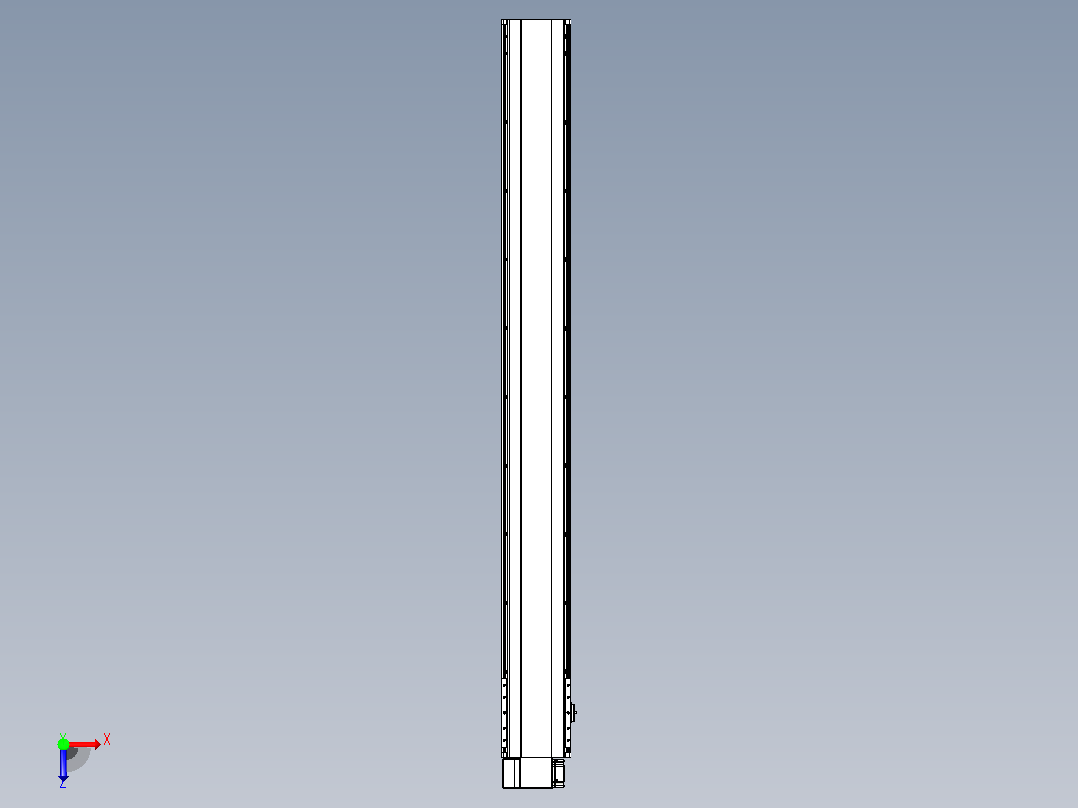 皮带直线轴半封闭可选导轨TPA-HNB-202D-140-L1800-LP-C-P75-N3俯视图