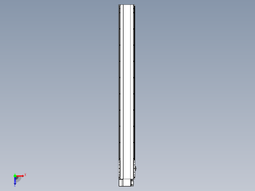 皮带直线轴半封闭可选导轨TPA-HNB-202D-140-L1800-LP-C-P75-N3俯视缩略图