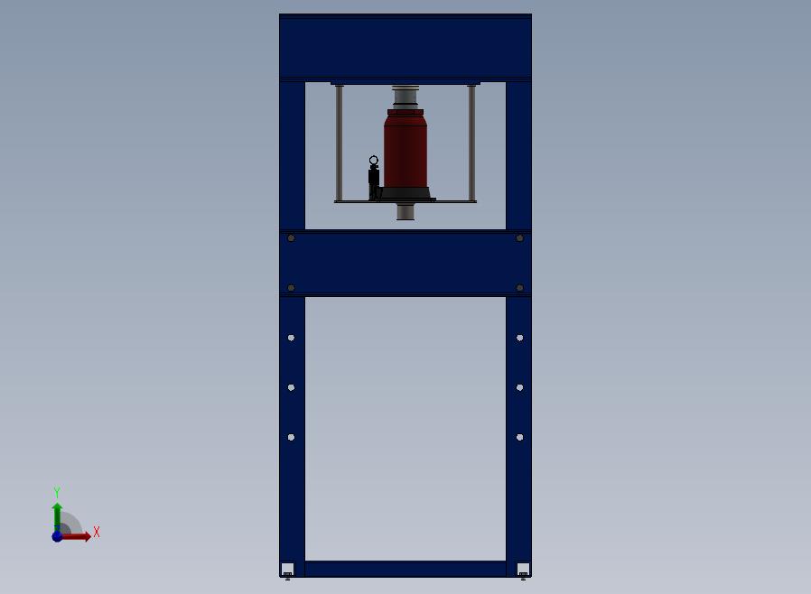 A32-压瓶机（一种非简单的冲压设备）前视图