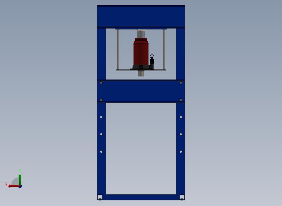 A32-压瓶机（一种非简单的冲压设备）后视图