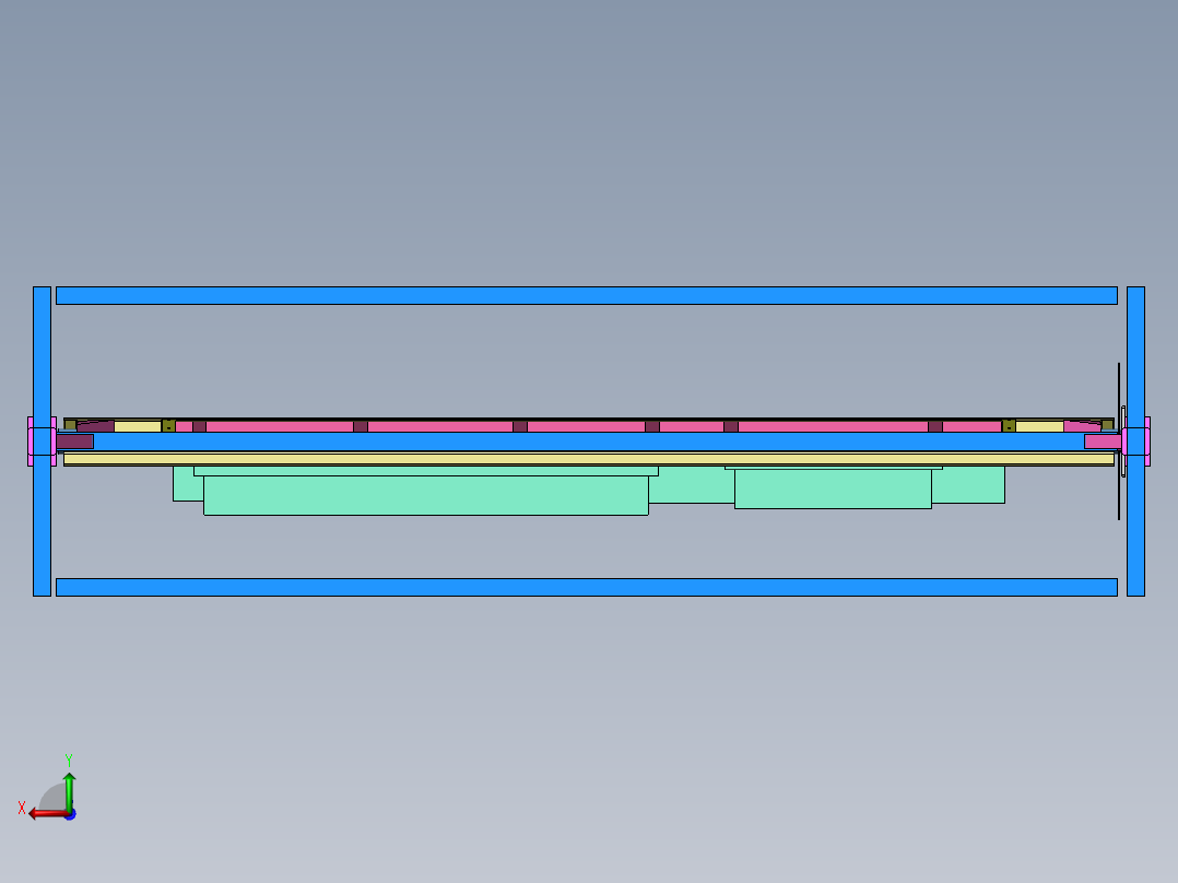 旋转焊接工装后视图