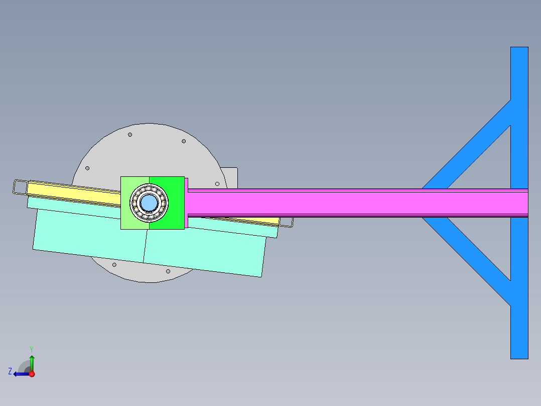 旋转焊接工装右视图