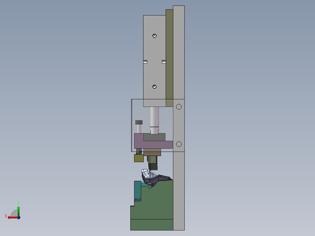 VW526接合角贴胶条治具（sw18可编辑+工程图）后视图