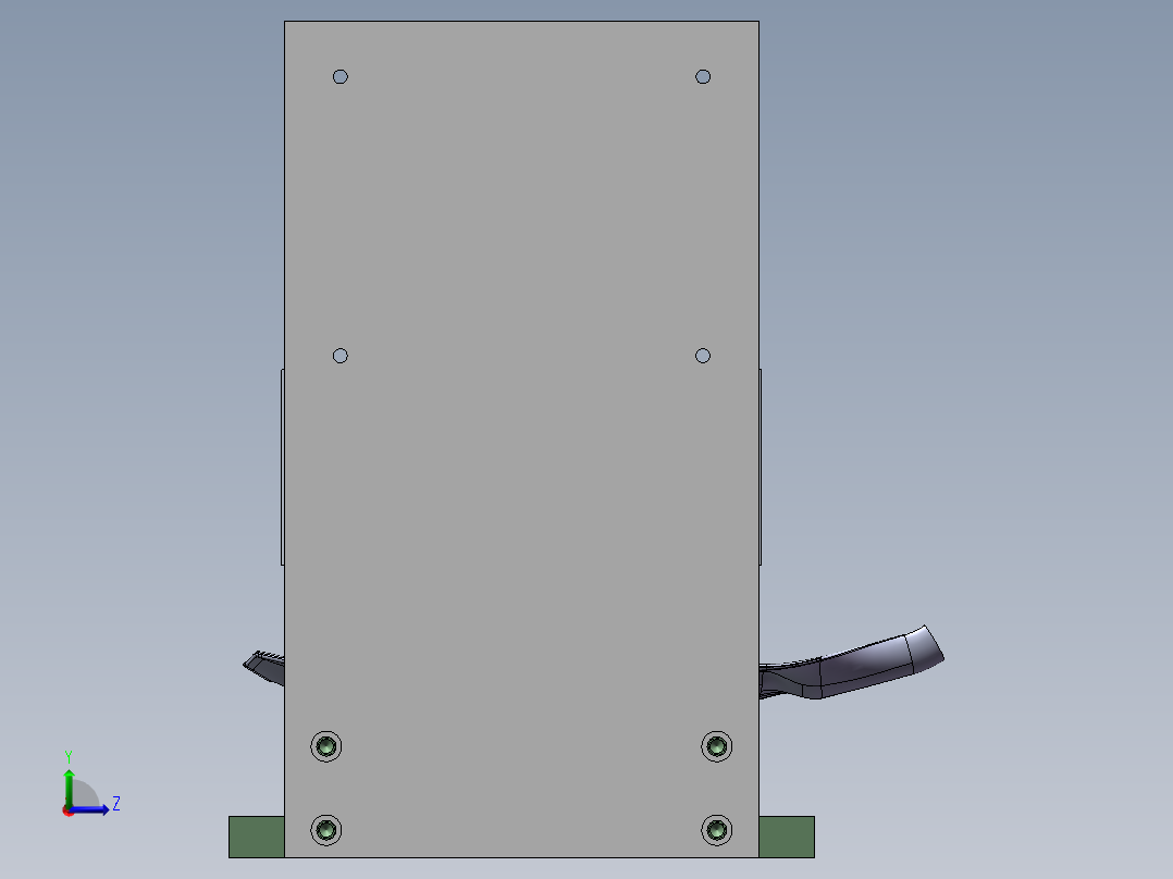 VW526接合角贴胶条治具（sw18可编辑+工程图）左视图