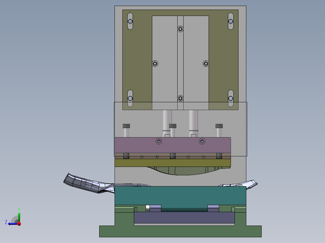 VW526接合角贴胶条治具（sw18可编辑+工程图）右视图
