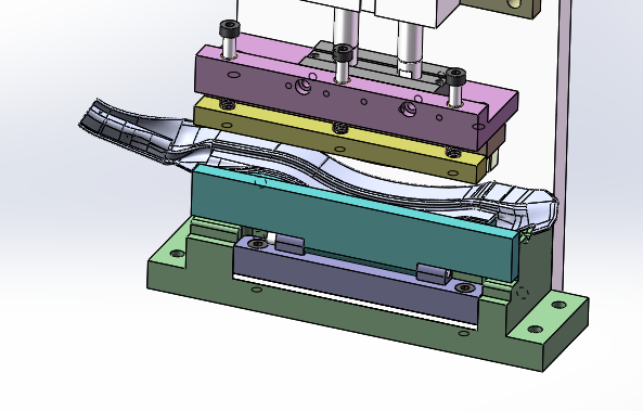 VW526接合角贴胶条治具（sw18可编辑+工程图）