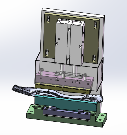 VW526接合角贴胶条治具（sw18可编辑+工程图）