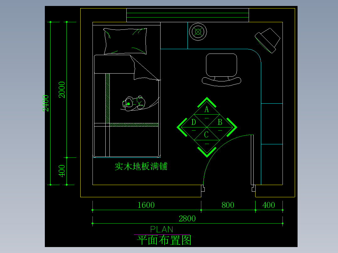 家装类CAD土块(二)-FH01075E