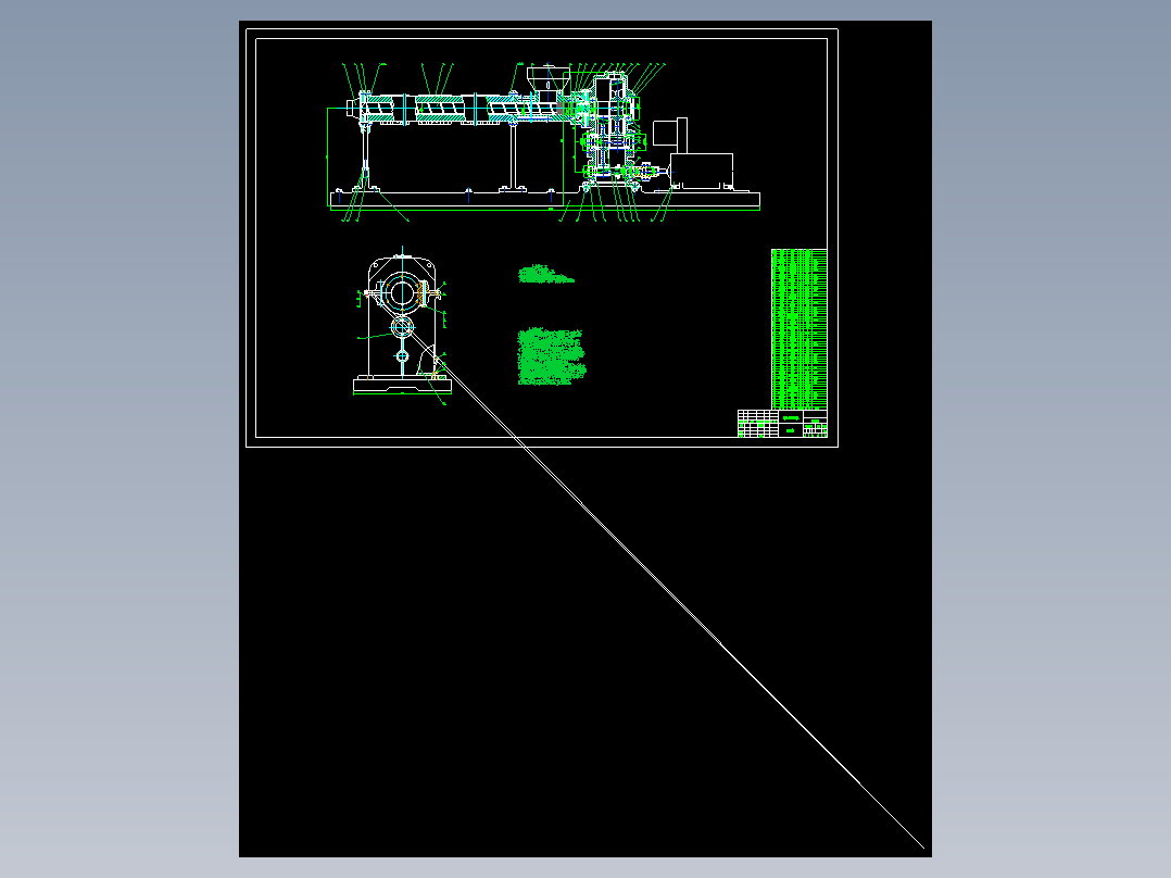 SJ7020挤出机设计塑料单螺杆挤出机含CAD图纸说明