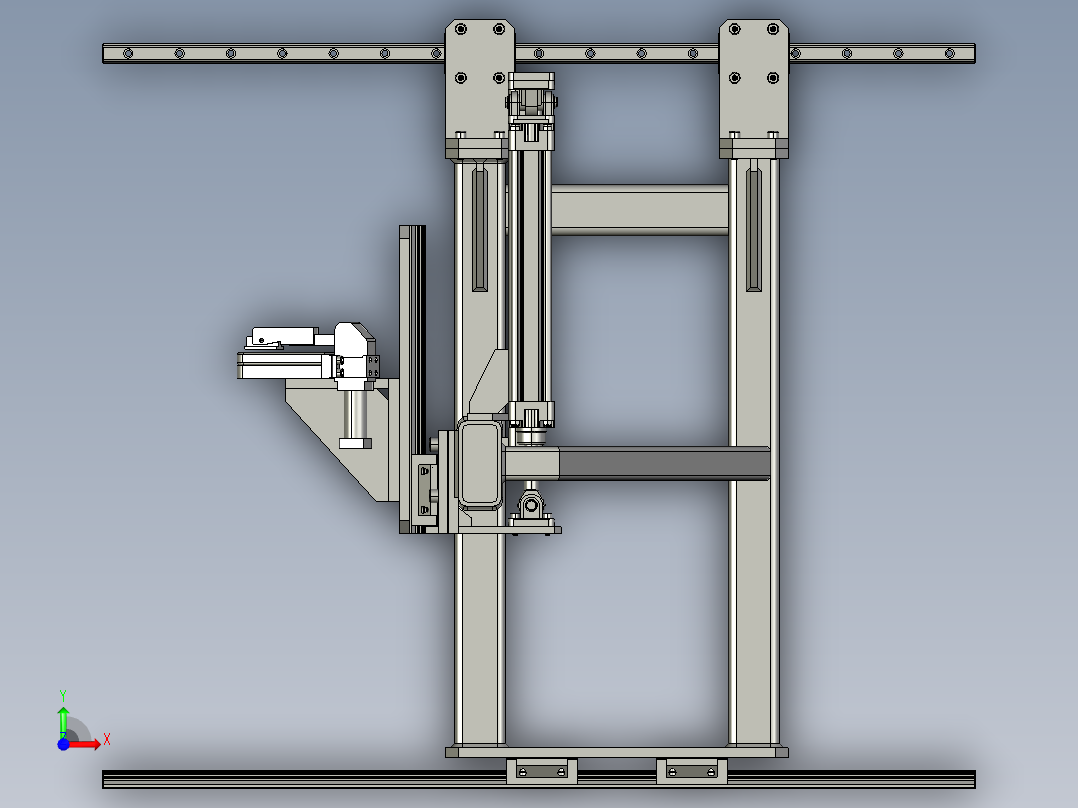 线圈端部移动夹3D模型前视图