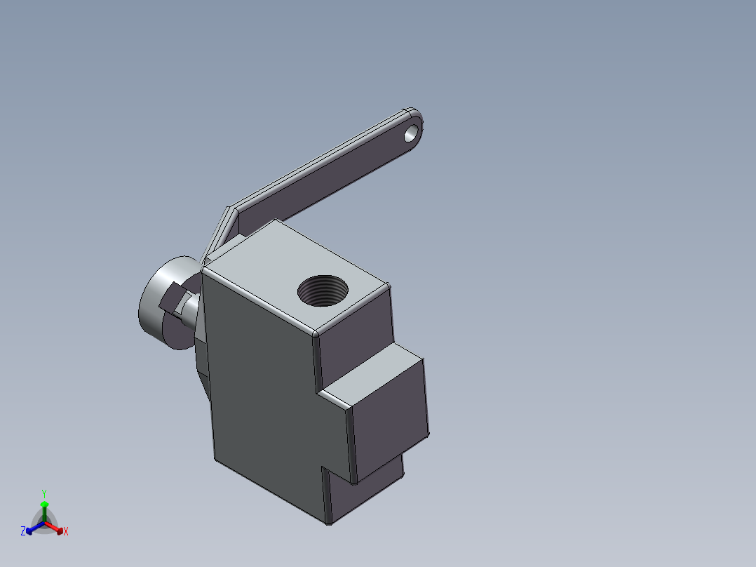 旋阀设计正等轴测图