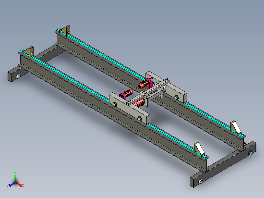 10T桥起重机设计三维stp