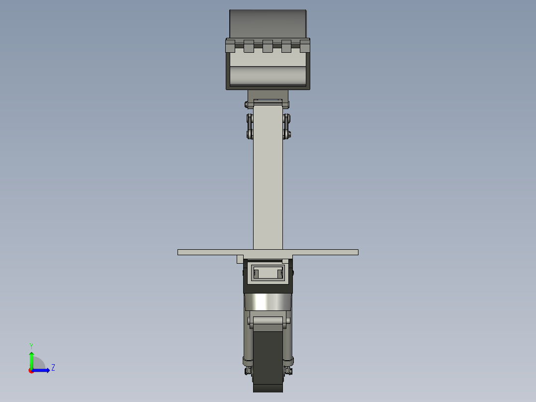 普通挖掘机反铲装置的结构设计与研究（毕业设计含proe文件及运动仿真）左视图