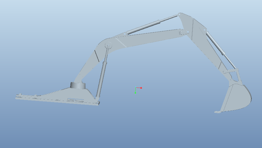 普通挖掘机反铲装置的结构设计与研究（毕业设计含proe文件及运动仿真）