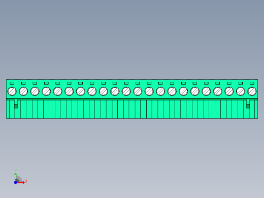 DEGSON 2EDG 系列 5.08mm 可插拔接线端子组-2EDGK-5.08-22P-14-00AH前视缩略图