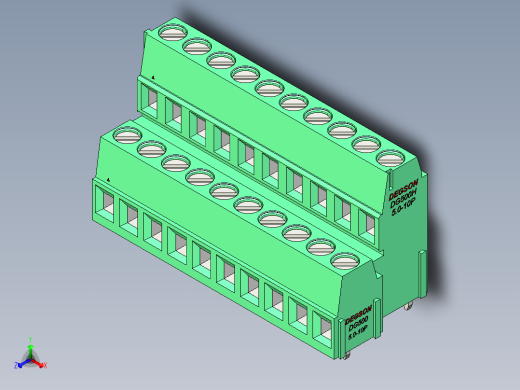 DEGSON DG500 系列 5.05.087.62mm 接线端子-DG500A-5.0-20P-14-00AH
