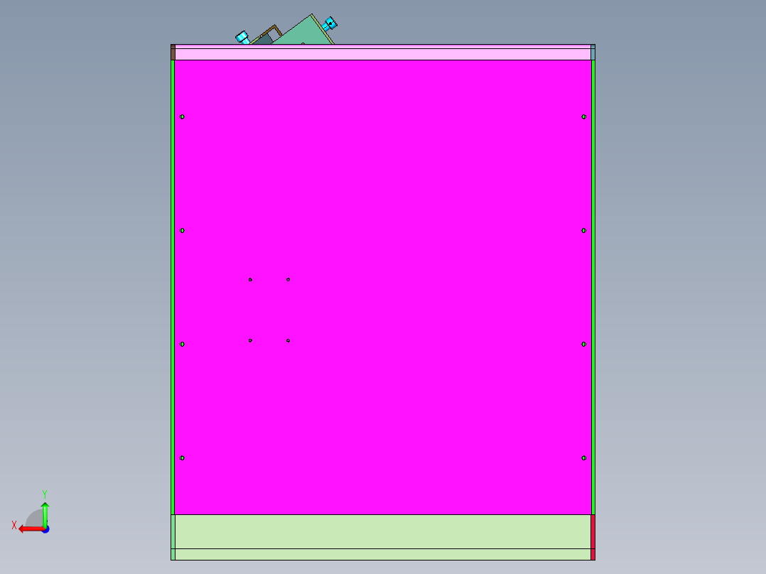 全方位轮毂旋转检验台后视图