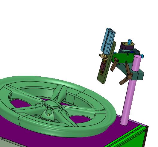 全方位轮毂旋转检验台