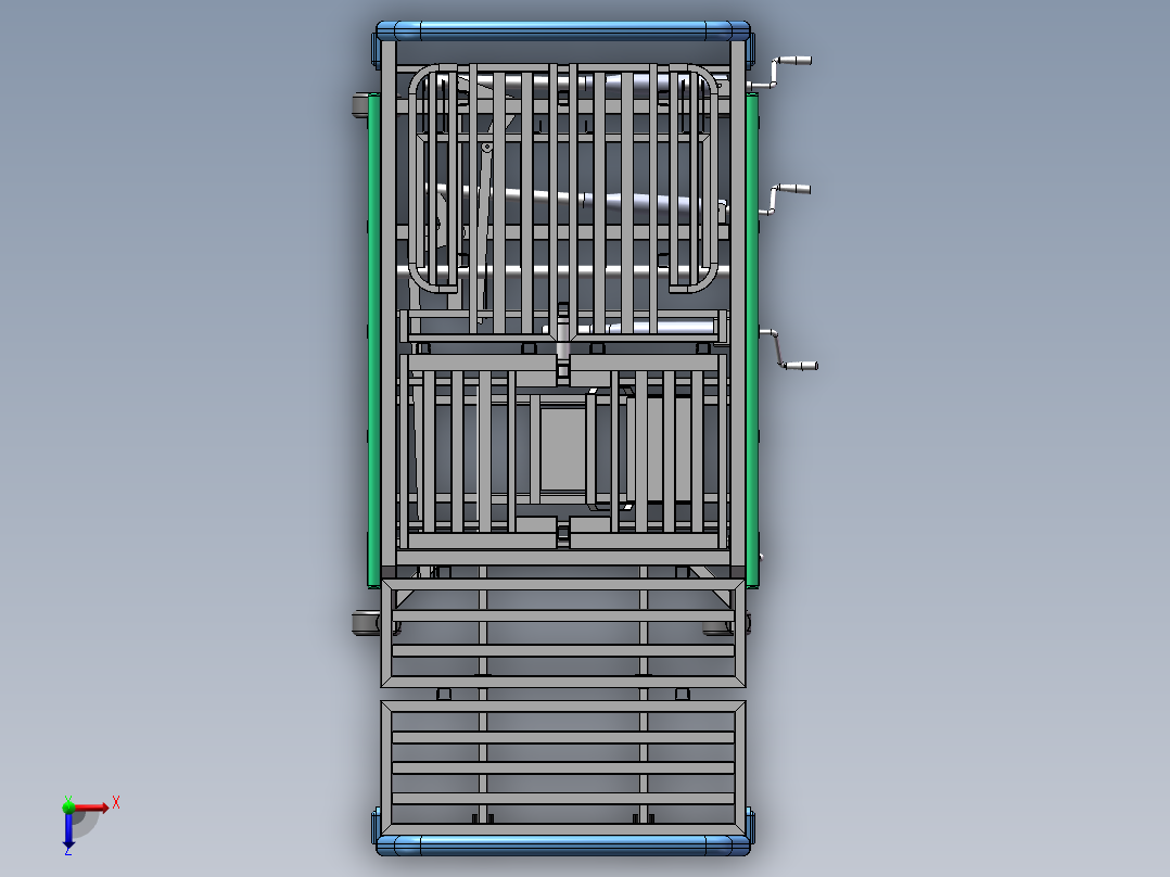康复护理病床俯视图