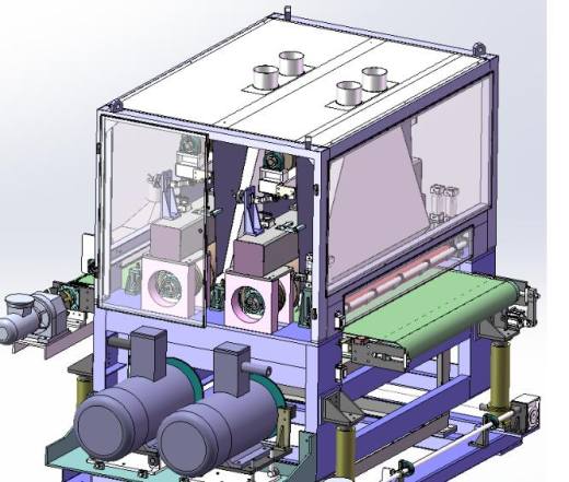 刨砂生产线双面砂光机3D模型缩略图