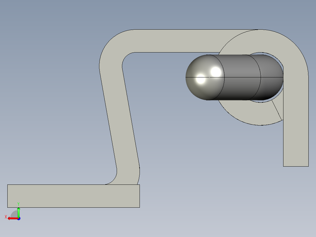 鋼製鉸鏈(焊接型)CCH,CCS-3D多系列多零件图纸模型后视图