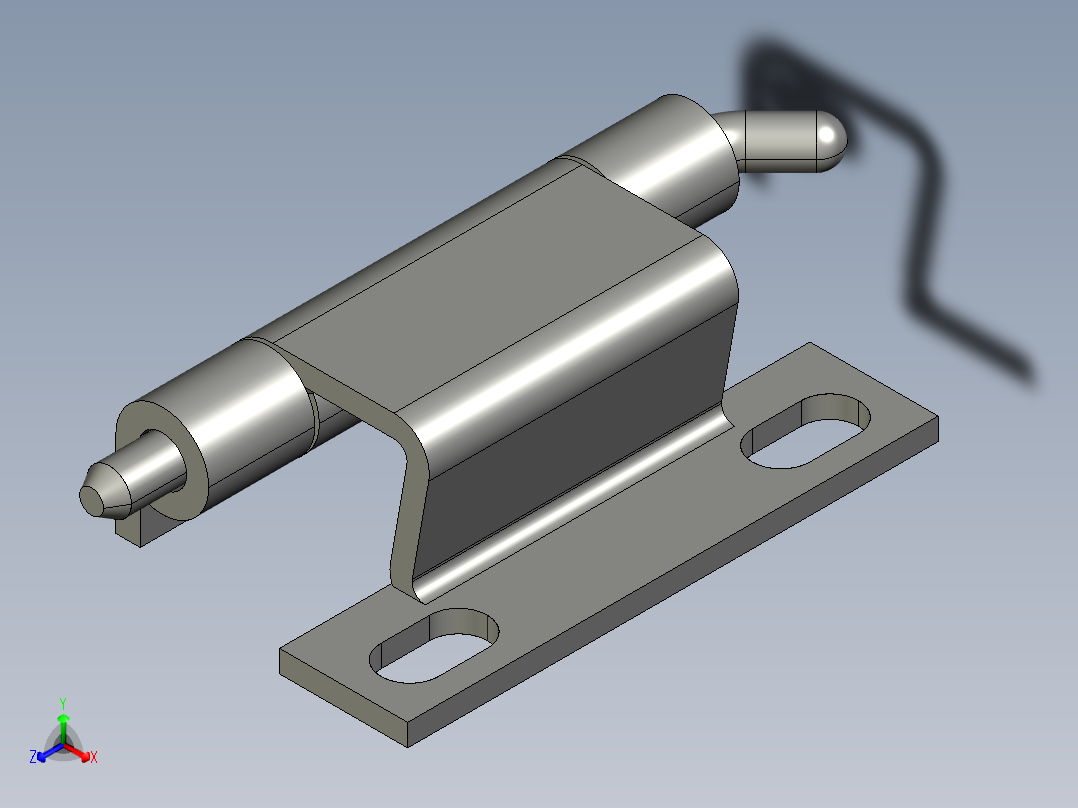 鋼製鉸鏈(焊接型)CCH,CCS-3D多系列多零件图纸模型正等轴测图