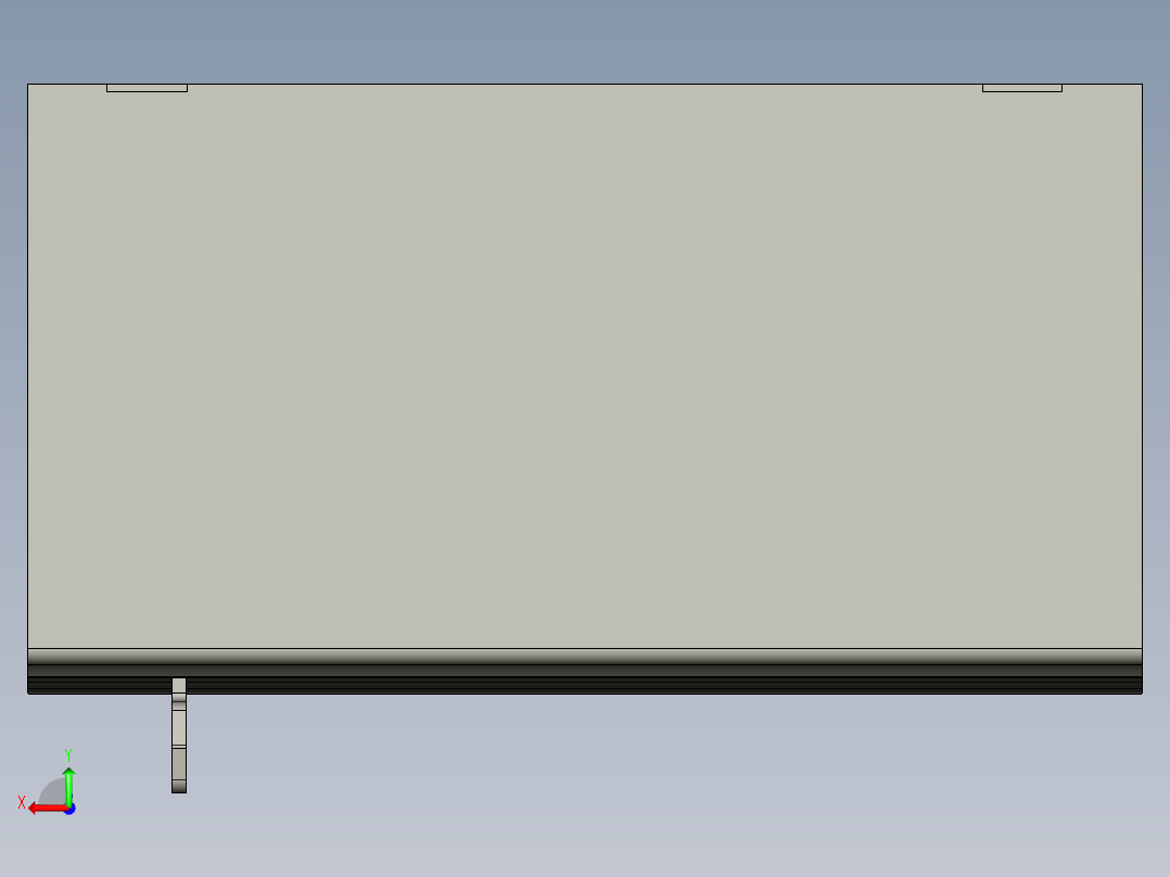 基恩士LK-2011_kc图纸模型后视图