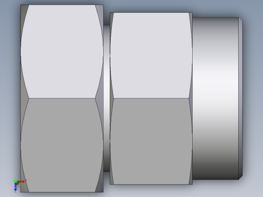 卡套式工业通用硬管接头EO_Distance_piece_adapter_DA42LOMDCF俯视缩略图