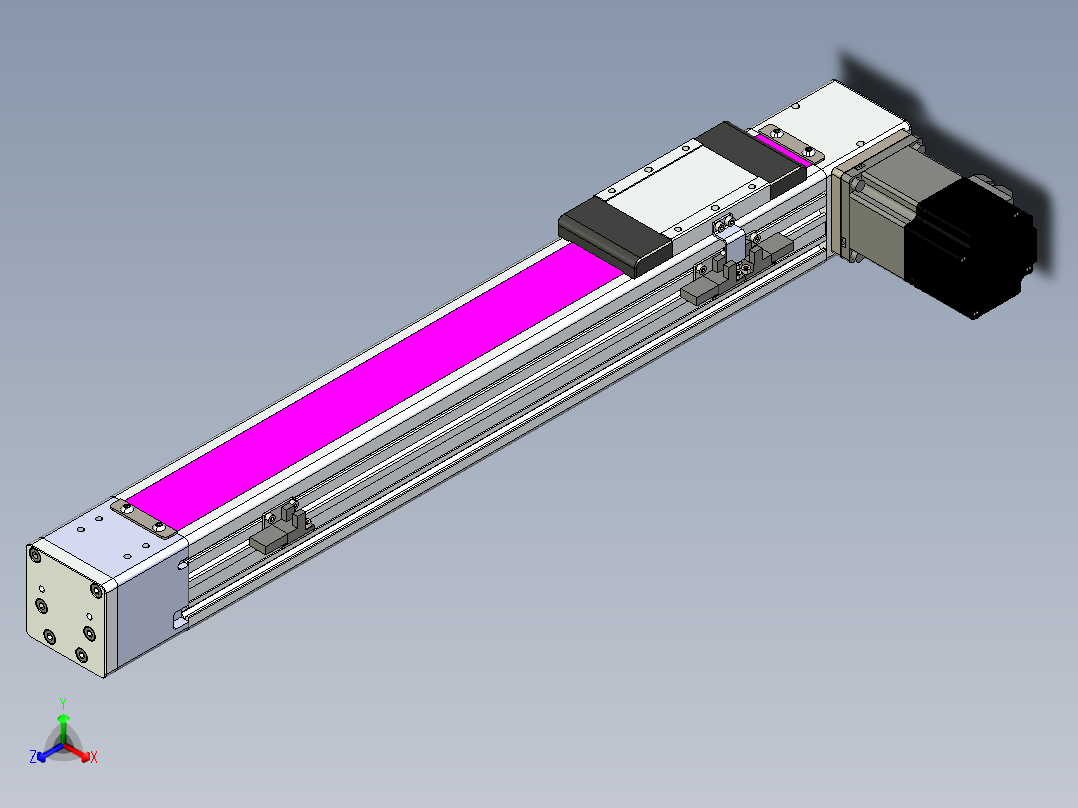 同步带滑台-欧规BC6-L120-S350-R-P40-D3主视图