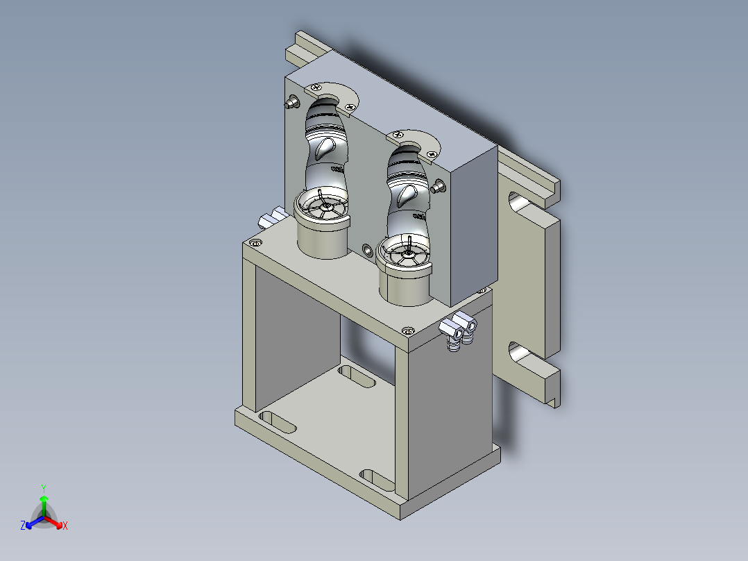 吹塑瓶330ml正等轴测图