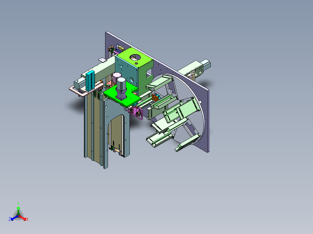 model(1)正等轴测图