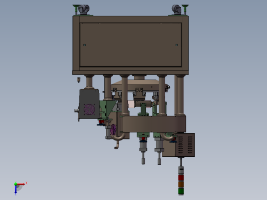牙膏灌装封尾机俯视缩略图