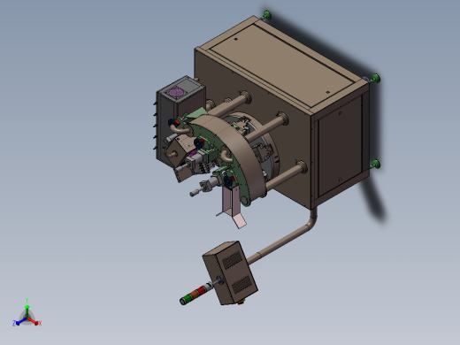 牙膏灌装封尾机正等轴测缩略图