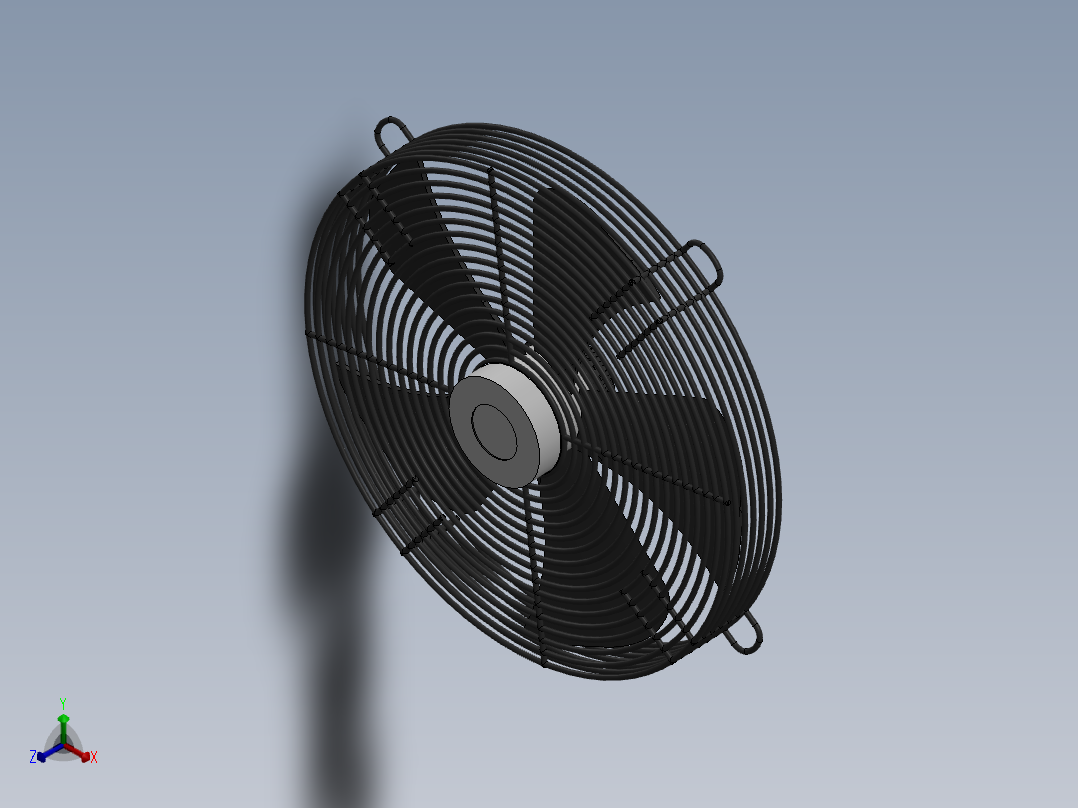 风扇正等轴测图