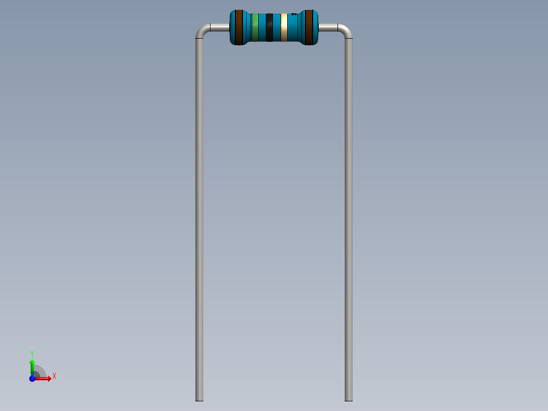 电容器 二极管 电阻器-Resistor 15 Ohm Blue前视图