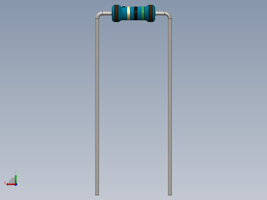 电容器 二极管 电阻器-Resistor 15 Ohm Blue后视图
