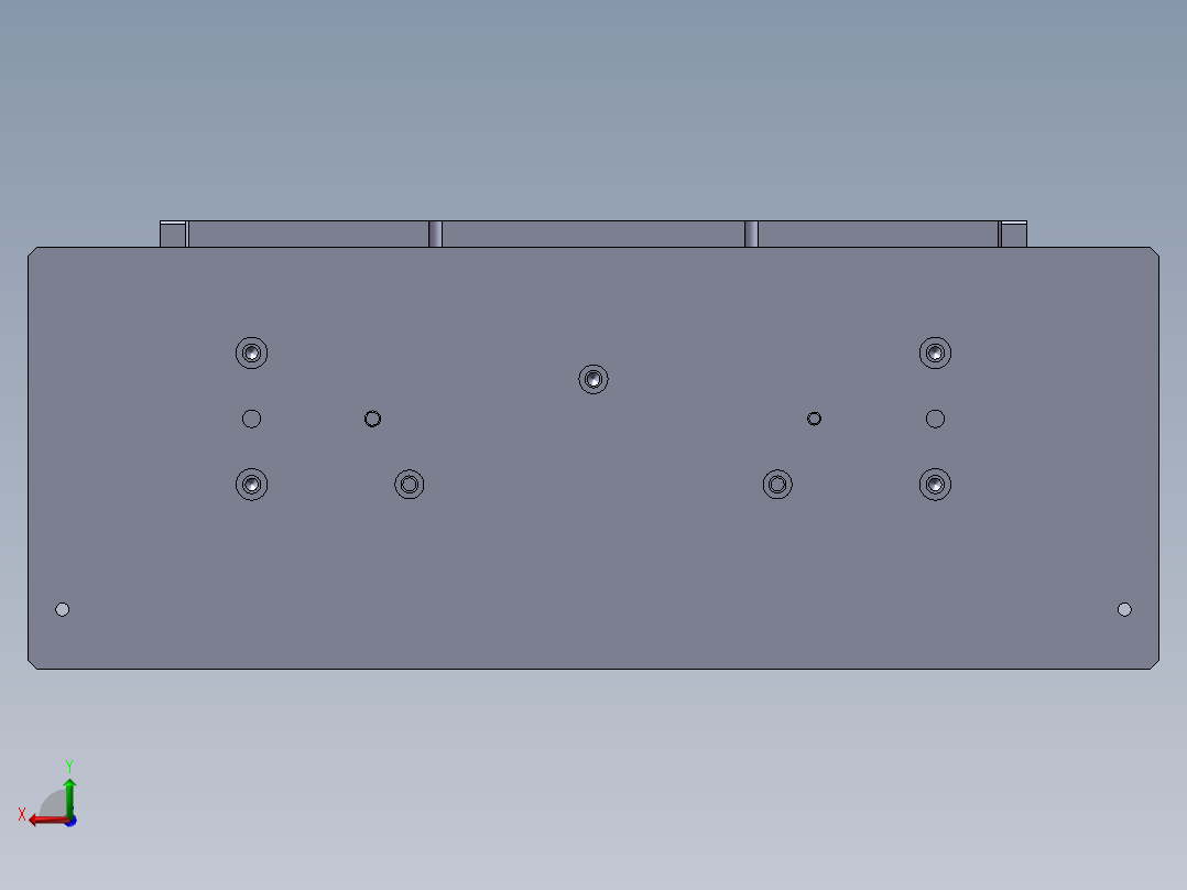 风扇盖成品整形治具后视图