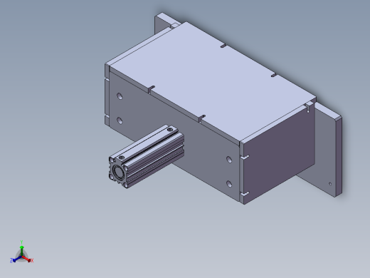 风扇盖成品整形治具正等轴测缩略图
