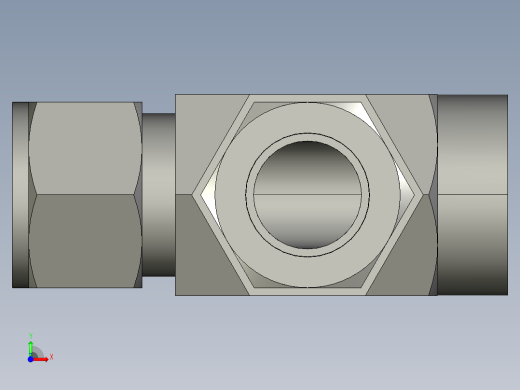 卡套式工业通用硬管接头16_mbu-s前视缩略图