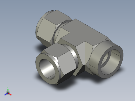 卡套式工业通用硬管接头16_mbu-s正等轴测缩略图