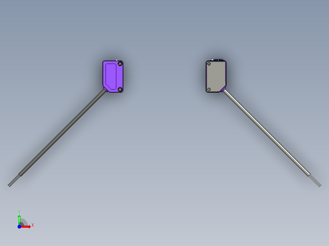 光电_激光传感器02）对射型_LS201_211_3D前视图