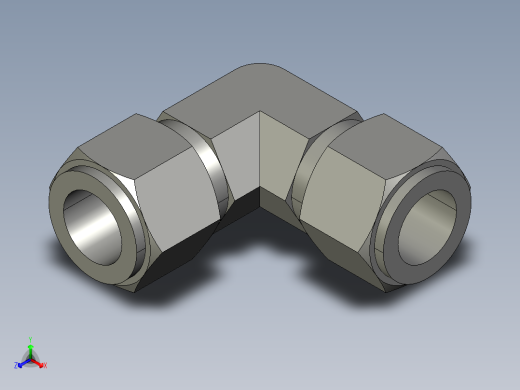 卡套式工业通用硬管接头12_ebu-s正等轴测缩略图