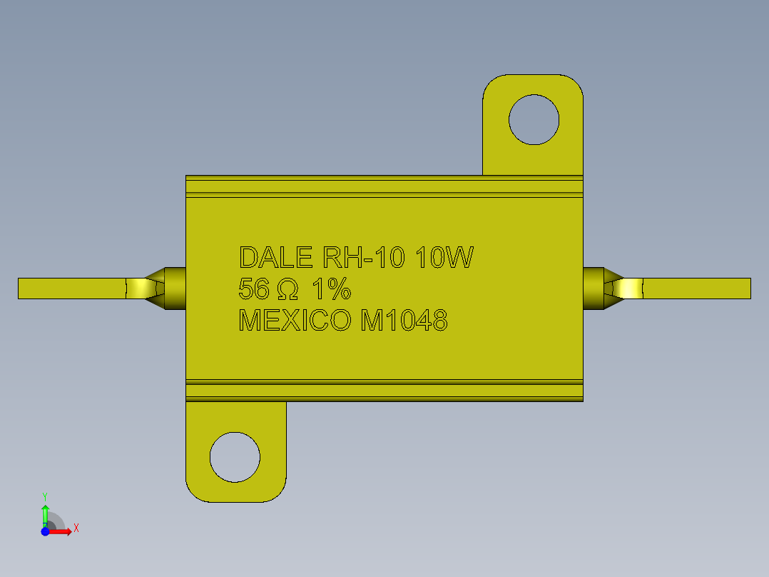 电阻器10瓦56欧姆前视图