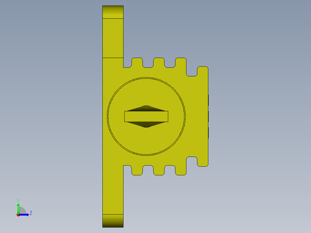 电阻器10瓦56欧姆左视图